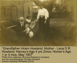 Hiram Howland with daughter Lena