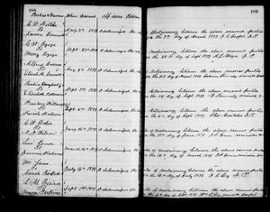 Marriage Record for Lewis Millard Baird and Marry Anna Perkins