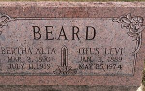  Beard Headstone