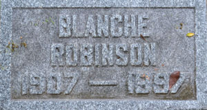 Headstone - Blanche Keating (Crabb) Robinson