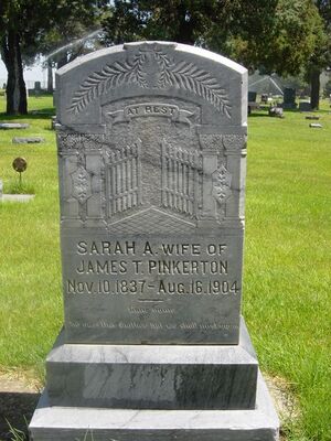 Sarah Anne Donnelly Pinkerton Tombstone
