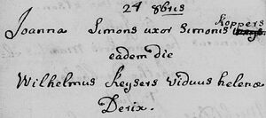 Death registration Wilhelmus Keijsers, Horst 24 Oct 1776