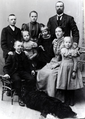 The family of Frans and Kristina Andersson