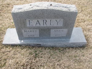 Andrew Earley tombstone