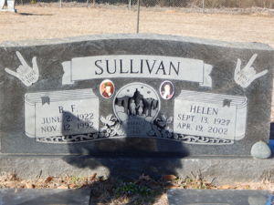 B. F. & Helen Sullivan - Headstone
