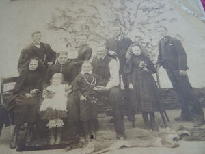 The Barraclough family, together with members of the Hare family