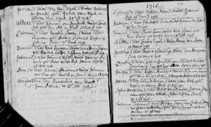 Geertrùyt Gildenhùijs baptismal record. March 24, 1715