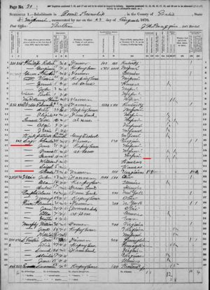 Charles & Jane + Charles Sage 1870 Census
