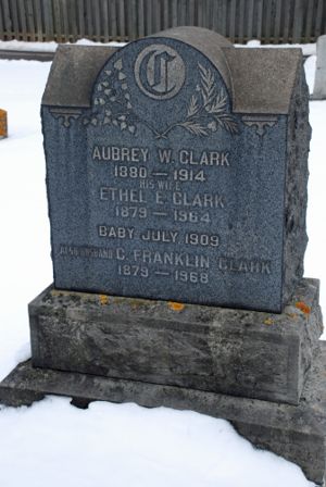 Charles Franklin Clark Headstone