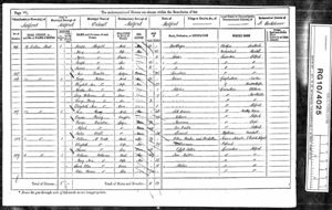 1871 England Census - Mary Ann (Ankers) Williams & family, & Sarah and Sarah Ankers (pg. 1 of 2)