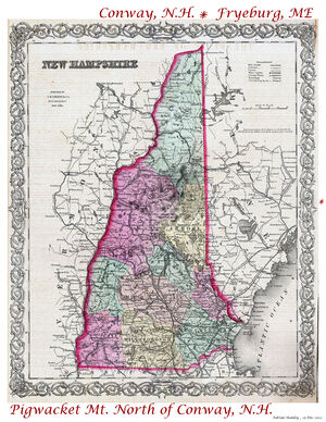 Map of New Hampshire/Pigwacket