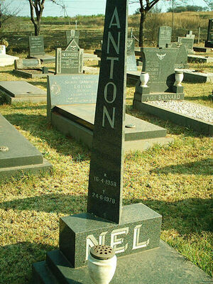 Grave of Anton Nel