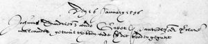 Marriage Jochum Andries and Grijet Pauweldr, 16 January 1596 Leeuwarden