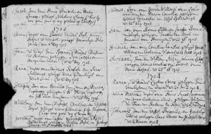 Hendrik Cornelis baptismal record. Oct 14, 1703