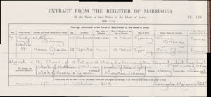 Marriage Certificate Mathew Delaney and Anorah Gleeson