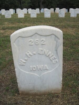 William H Ennes grave marker