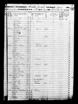 1850 United States Federal Census, Franklin Township, Greene County, Pennsylvania, Image 525
