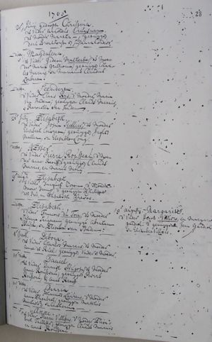 Baptismal record for Anna Oosthuijssen : 1705-11-29