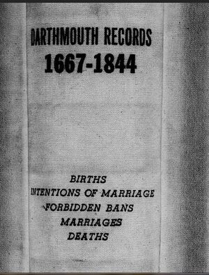 DARTMOUTH RECORDS 1667-1844