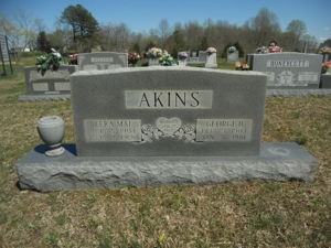 Headstone Lera Mai Akins