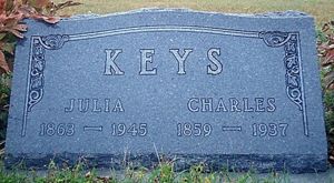 Charles Keys' Headstone