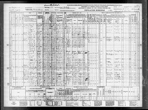 Mary Irene Gier 1940  United States Census
