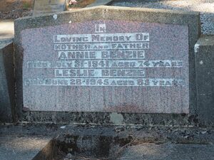 Annie & Leslie Benzie