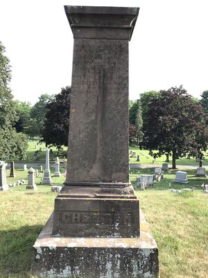 Chester Monument Gravestone at Wethersfield Village Cemetery