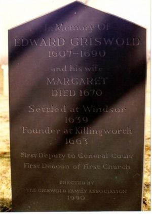 Edward Griswold and his wife Margaret Memorial