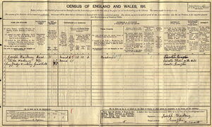 1911 census Shangton, Leicestershire