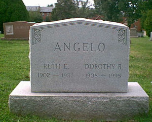 Grave Marker - Ruth and Dorothy Angelo