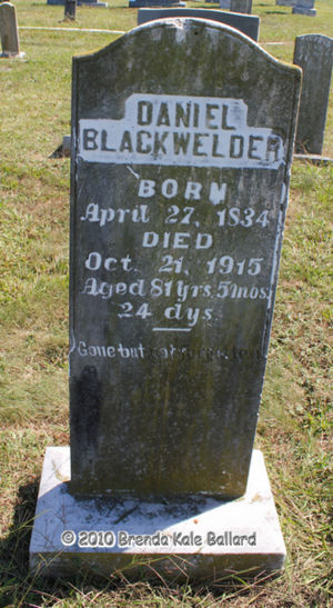 Daniel Blackwelder gravestone