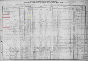 Fletcher + Norman & Emily + Calvin & Carrie Frost 1910 Census