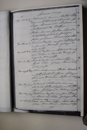 Baptismal record Hendricus Albartus : 1717-06-06