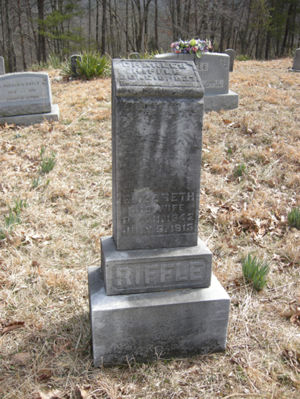Charles & Elizabeth (Stewart) Riffle's Tombstone