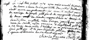 Joseph Petitpas & Marguerite Breau Marriage Record