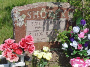 Clifton and Elsie Shorey cemetery stone