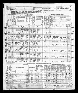 1950 census for Leo H. Crawford ( Sheet No. 9 )