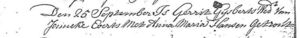 Marriage Gerrit Gijsberts and Anna Maria Hansen, 25 September 1729 Heelsum
