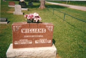 Herman Williams and Mary Moore Grave
