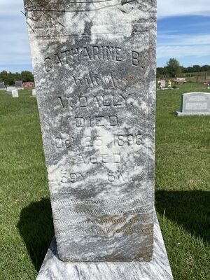 Catherine Dally tombstone