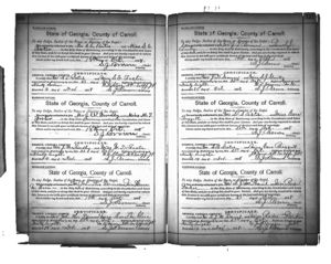 Marriage Certificate: Shelby McDaniel Image & Rada Parker