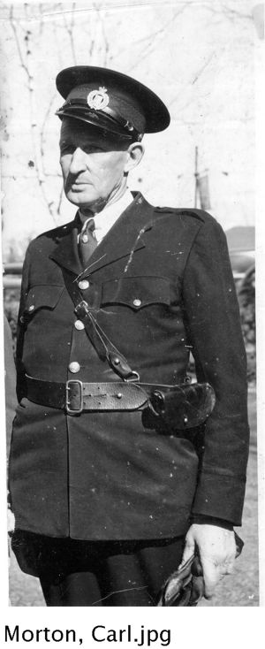 Carl Morton was the first police constable in North Gwillimbury Township
