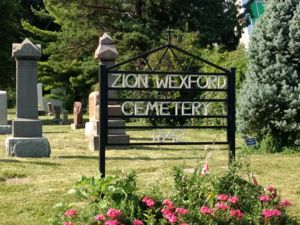 Zion-Wexford Cemetery Sign