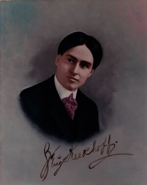 Benjamin Kalkhoff, portrait, 1907,front