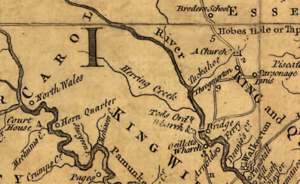 Map showing Herring Creek