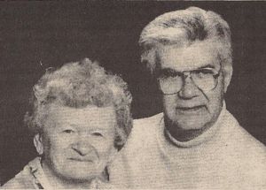 Edmond Chauvin  et Albertine Pitre, 50e anniversairre, 1991
