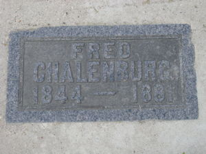 Fred Chalenburg Grave Marker