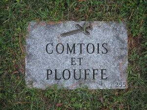 Headstone of Claude Comtois family