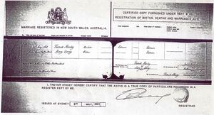 HANLEY-DARCY  Marriage Certificate  21 May 1865